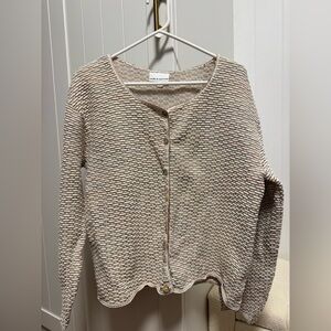 Croft & Barrow Textured Button-Up Cardigan